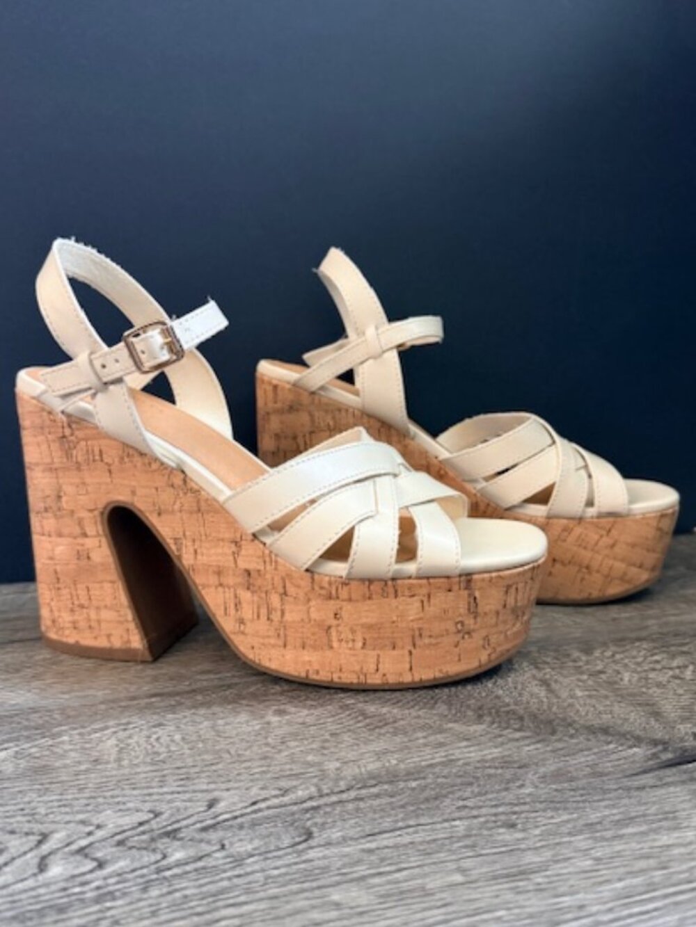 🌟 Indigo Rd. Cork Platform Heels | Women's Size 8.5 | NWOT 🌟